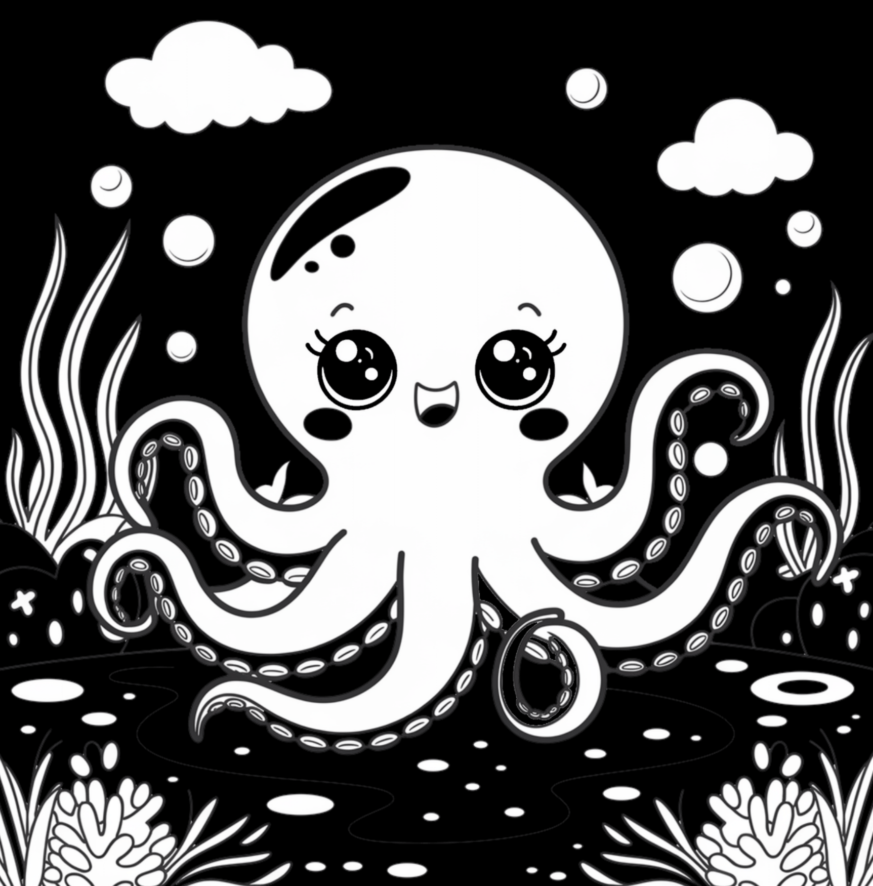 Sea Life High Contrast Book – Visual Stimulation for Infants