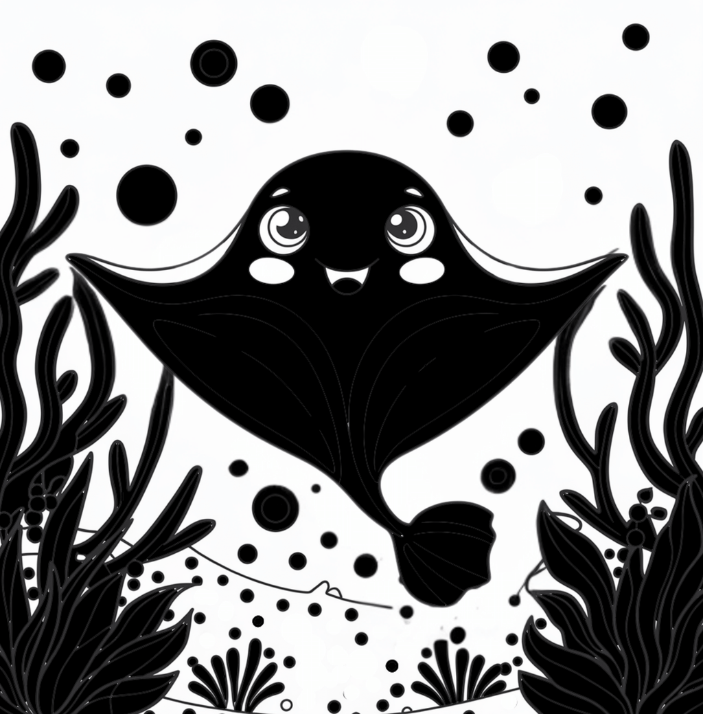 Sea Life High Contrast Book – Visual Stimulation for Infants