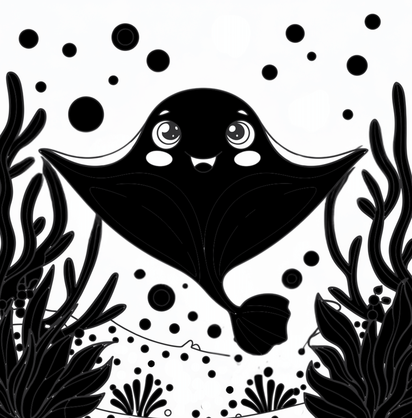 Sea Life High Contrast Book – Visual Stimulation for Infants