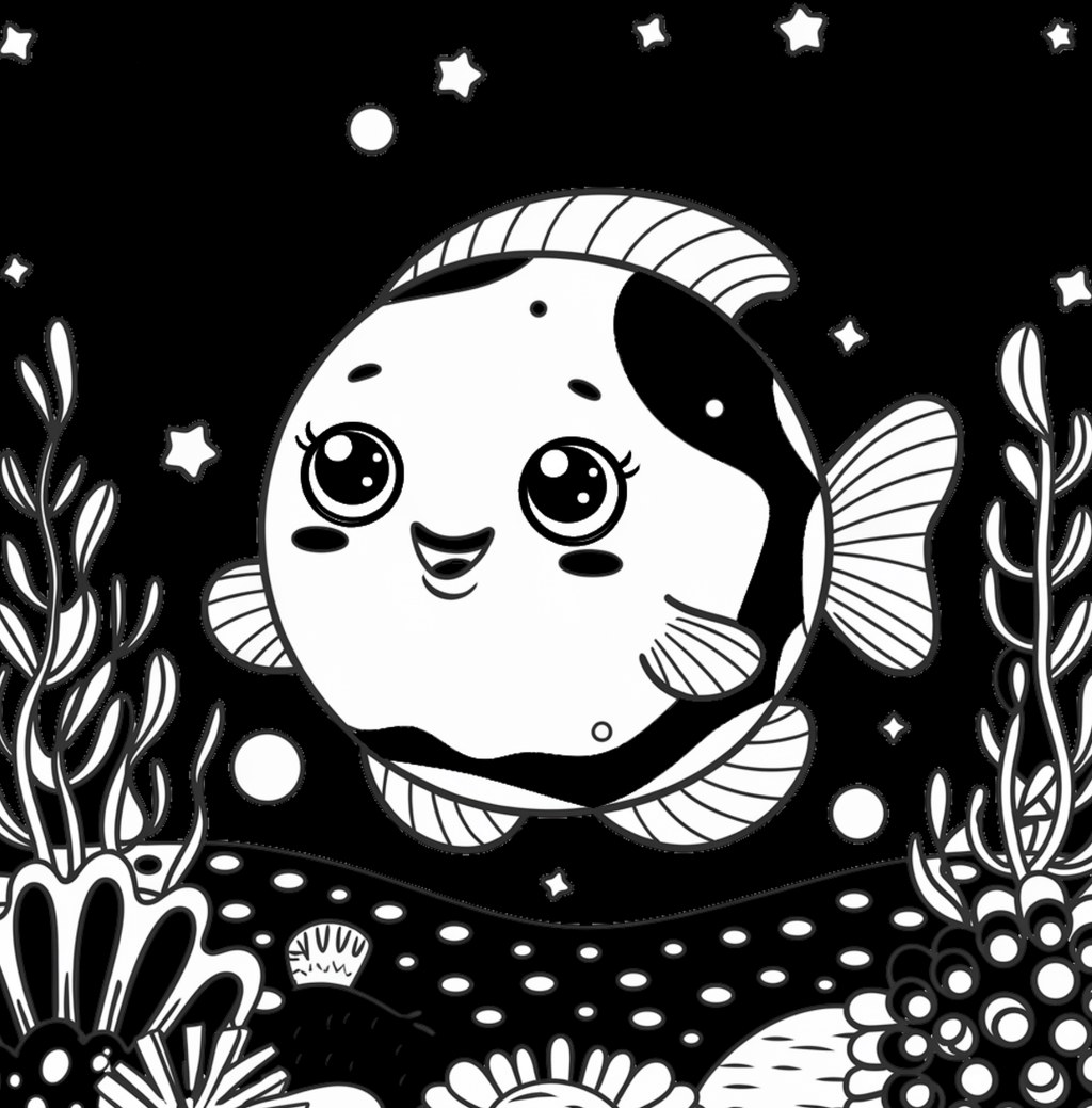 Sea Life High Contrast Book – Visual Stimulation for Infants