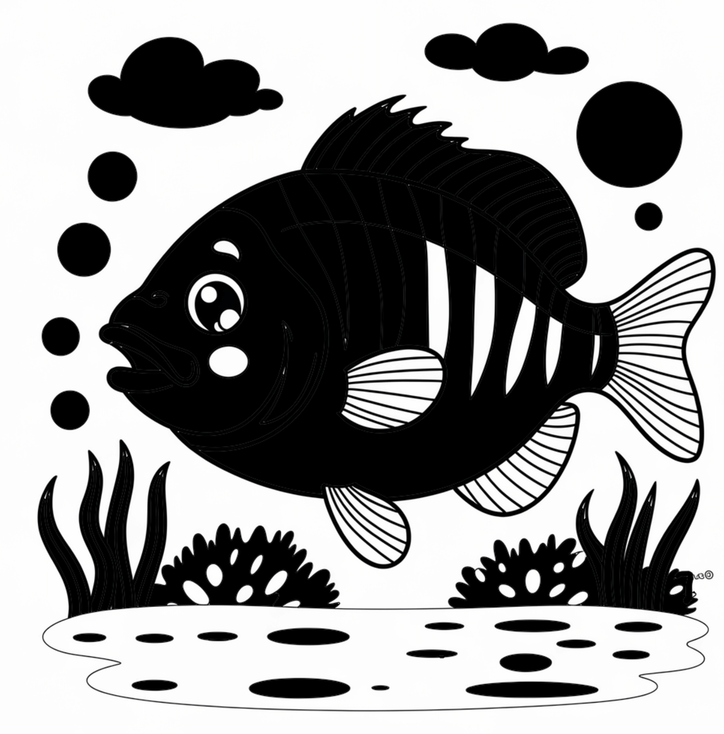 Sea Life High Contrast Book – Visual Stimulation for Infants