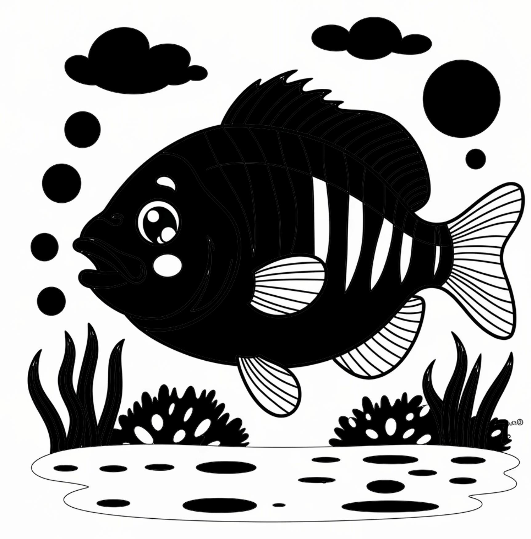 Sea Life High Contrast Book – Visual Stimulation for Infants