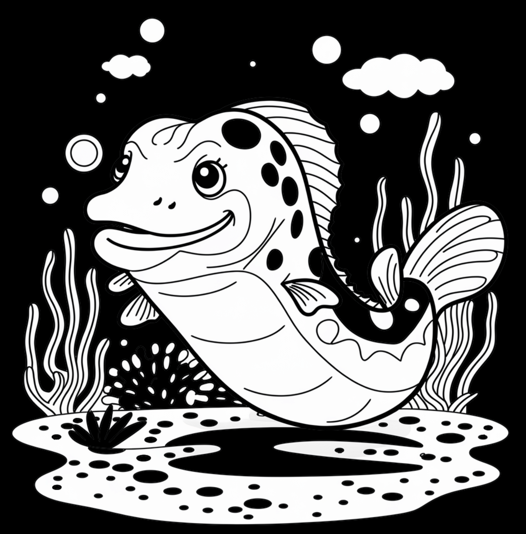 Sea Life High Contrast Book – Visual Stimulation for Infants