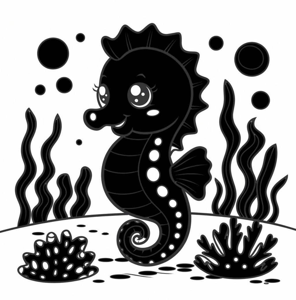 Sea Life High Contrast Book – Visual Stimulation for Infants