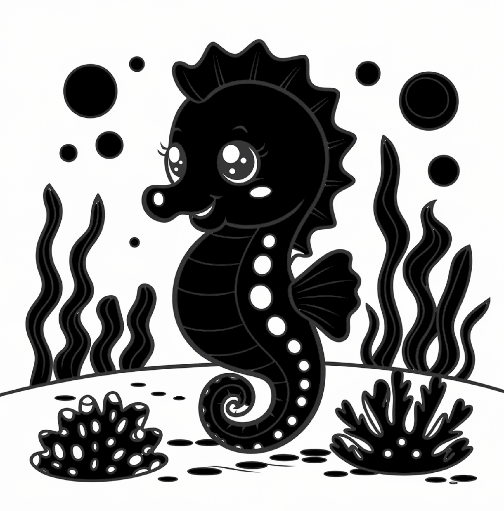 Sea Life High Contrast Book – Visual Stimulation for Infants